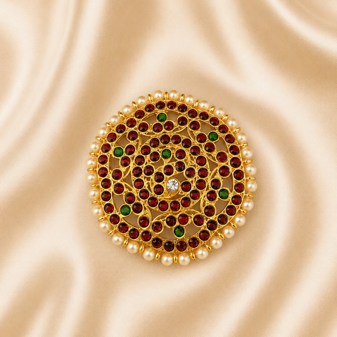 bharatanatyam pearl border rakodi hair ornament bha 064 bharatanatyam pearl border rakodi hair ornament bha 064