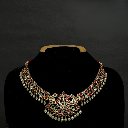 2 line mango burma necklace and pathagam pendant 2 line mango burma necklace and pathagam pendant