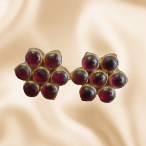 7 stone stud with back screw