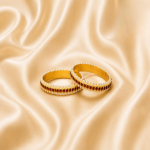 one stone pearl bangle