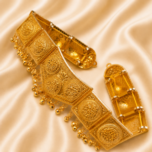 lakshmi temple gold plated oddiyanam (waist belt