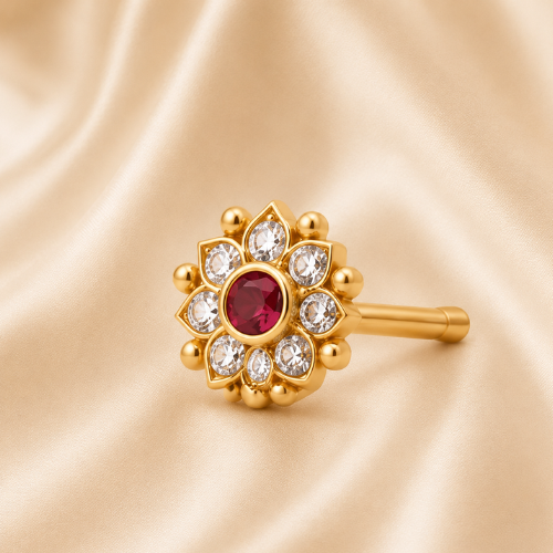 lotus nose stud