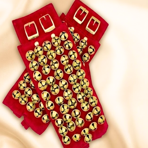 professional red velvet ghungroo belts professional red velvet ghungroo belts