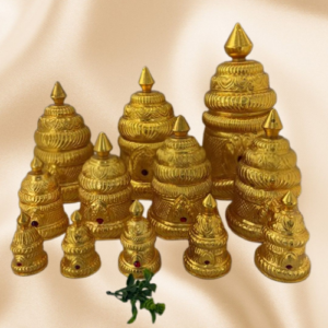 deity round gold plated crown dgc017