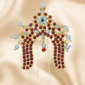 temple kemp tiara pin crown indian jewelry | kireet