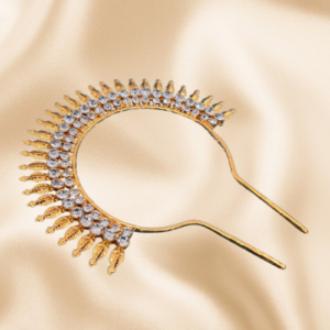 white kemp tiara crown | kireet indian jewelry